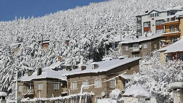 Konya'nın bu ilçesinde kar etkili oldu