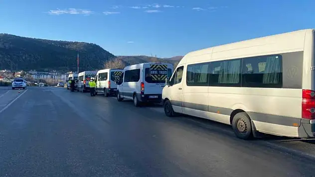 Konya'nın bu ilçesinde okul servislerine denetim