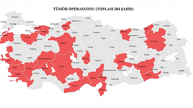 Konya'nın da olduğu 24 ilde organize suç örgütlerine yönelik 'Tümör' operasyonu başlatıldı
