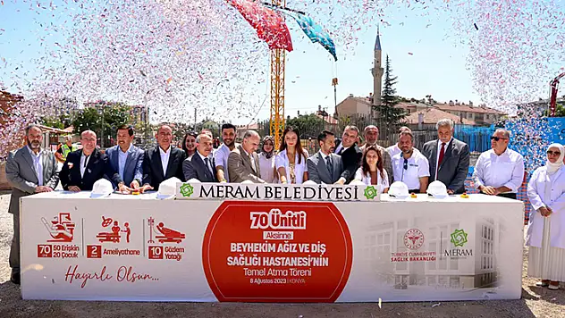 Konya'nın en büyük ağız ve diş hastanesinin temeli atıldı