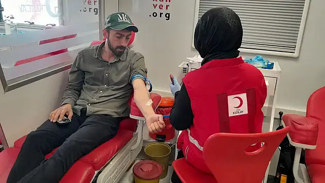 Konya'nın ilçesinde kan bağışına yoğun destek
