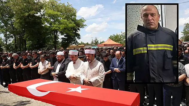 Konya'nın kahraman itfaiyecisine son veda