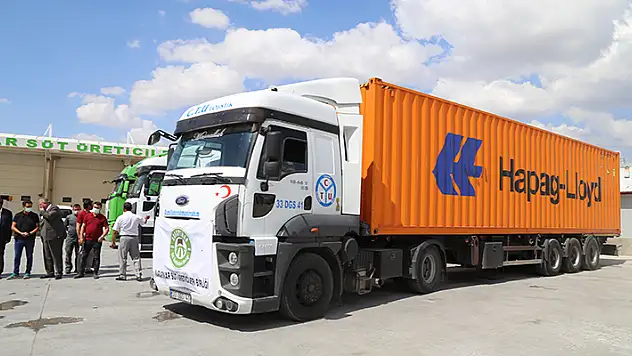 Konya'nın Karapınar ilçesinden Çin'e 250 ton süt tozu ihracatı yapıldı