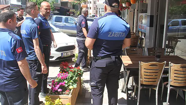 Konya'nın o ilçesinde kaldırım işgaline izin verilmedi