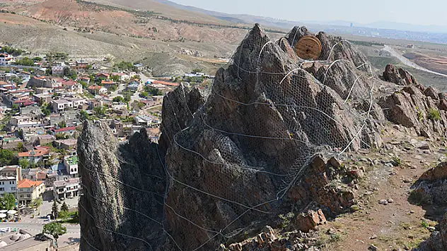 Konya'nın tarihi mahallesi Sille'de afet riskini önleme çalışması sürüyor