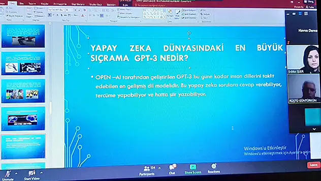 Konya Öğretmen Mektebi'nde 'Yapay Zekanın Gelişimi ve Uygulama Alanları' konuşuldu