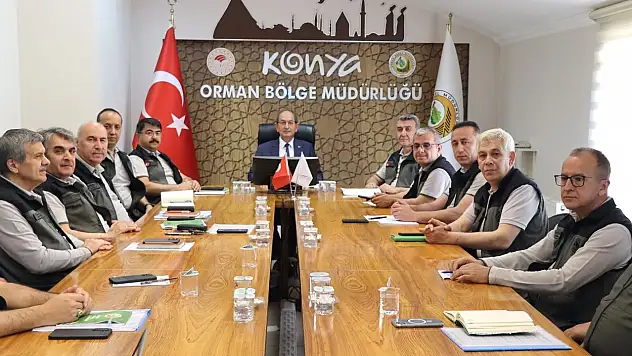 Konya Orman Müdürlüğü koordinasyona katıldı