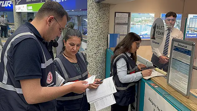 Konya otogarında fahiş bilet denetimi!