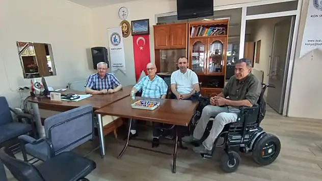 Konya Sakatlar Derneği üyeleri bayramlaştı