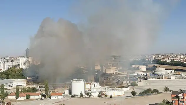 Konya Şeker Fabrikasında yangın çıktı