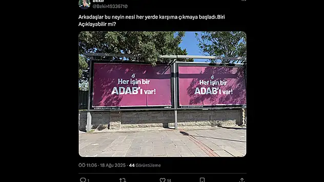Konya sokaklarındaki gizemli slogan!