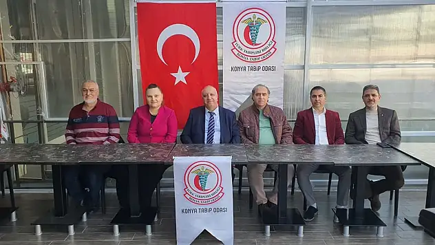 Konya Tabip Odası Başkanı Erayman basın mensuplarıyla bir araya geldi