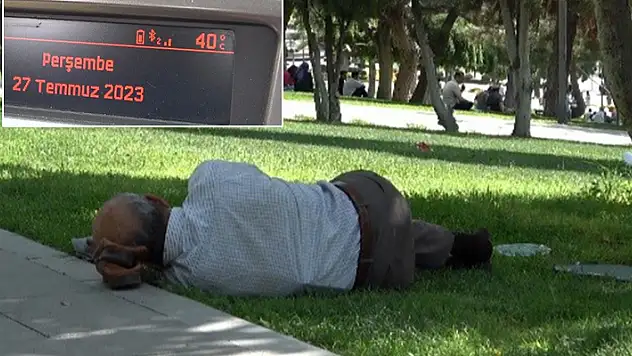 Konya tam anlamıyla kavruldu!  Termometreler 40 dereceyi gösterdi
