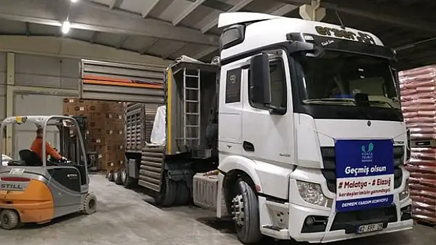 Konya Ticaret Borsası'ndan yardım tırı