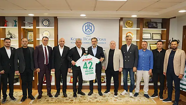 Konya Ticaret Odası Başkanı, Ömer Atiker'i makamında ağırladı