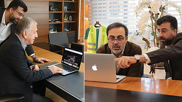 Konya Ticaret Odası ve Sanayi Odası başkanları AA'nın 'Yılın Fotoğrafları' oylamasına katıldı

