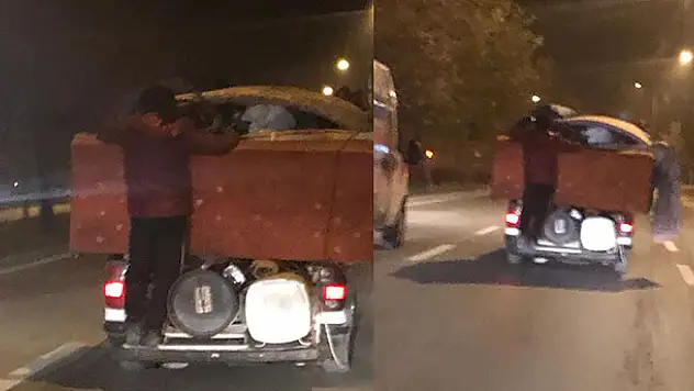 Konya trafiğinde tehlikeli anlar! Kazaya davetiye çıkardı