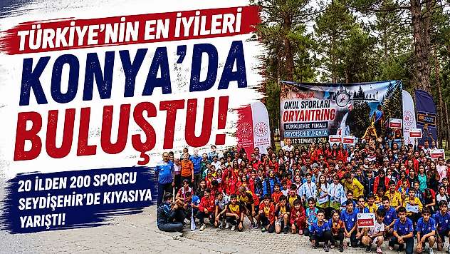 Konya, Türkiye Oryantiring Şampiyonası'na ev sahipliği yaptı