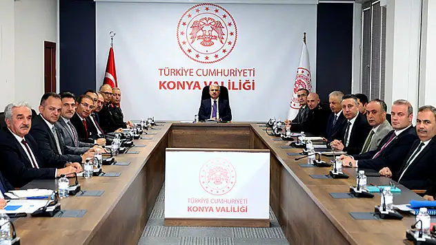 Konya Valiliğinde kış tedbirleri konuşuldu