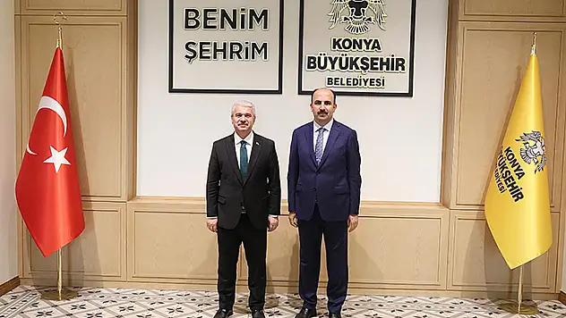 Konya Valisi Akın, Başkan Altay'ı ziyaret etti