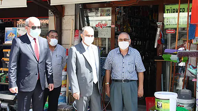 Konya Valisi Özkan Kovid-19 tedbirleri denetimine katıldı