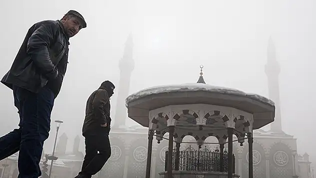 Konya ve çevresi için sis uyarısı