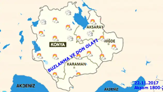 Konya'ya buzlanma ve zirai don uyarısı!