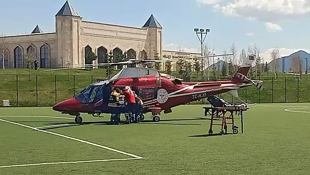 Konya'ya hava ambulansıyla acil sevk
