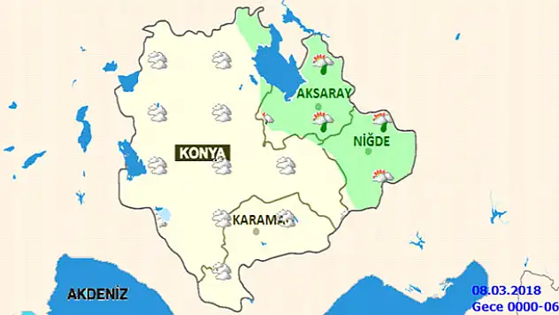 Konya'ya kuvvetli rüzgar uyarısı