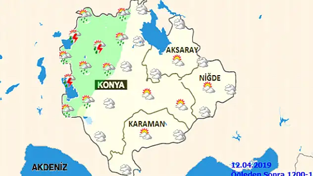 Konya'ya sağanak yağış uyarısı!