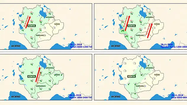Konya'ya sağanak yağmur uyarısı!