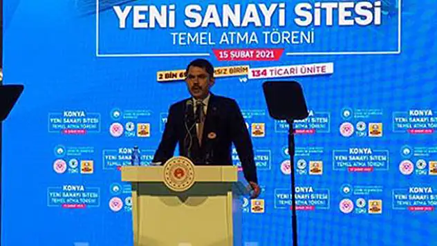 Konya Yeni Sanayi Sitesi Temel Atma Töreni gerçekleştirildi