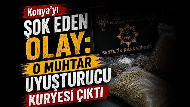 Konya'yı şok eden olay: O muhtar uyuşturucu kuryesi çıktı