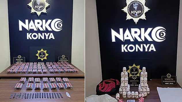 Konya'da 1 haftada 34 ayrı uyuşturucu operasyonu: 37 tutuklama