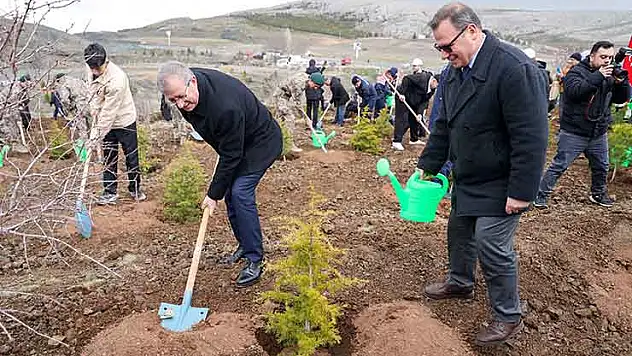 Konya'da 10 bin fidan toprakla buluşturuldu