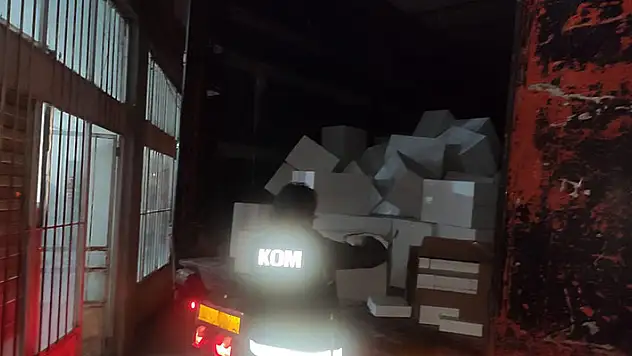 Konya'da 4 milyon 610 bin adet makaron ele geçirildi