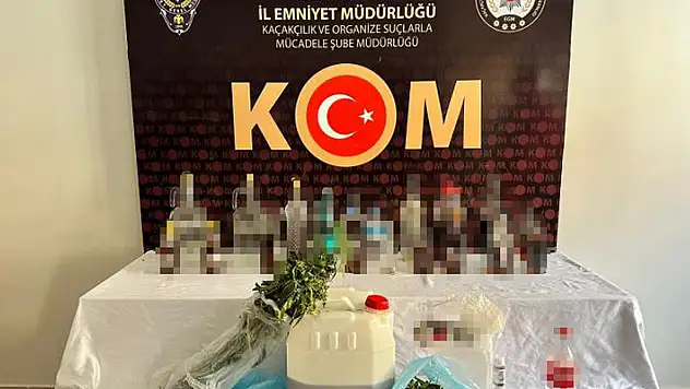 Konya'da 40 litre sahte içki ele geçirildi

