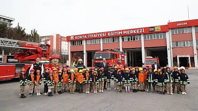Konya'da 45 bin minik kahramana itfaiye eğitimi