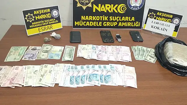 Konya'da 50 bin dolar değerinde uyuşturucu ele geçirildi