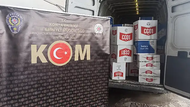 Konya'da 6 milyon 160 bin kaçak makaron ele geçirildi
