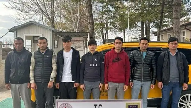 Konya'da 7 düzensiz göçmen yakalandı