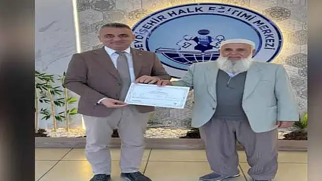 Konya'da 84 yaşındaki Celil Yıldırım'dan örnek azim