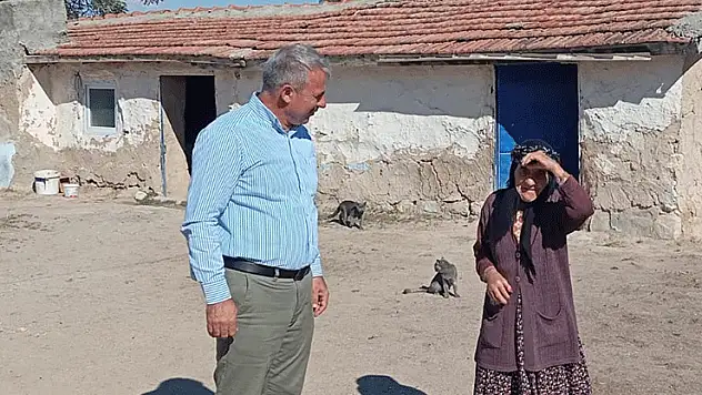 Konya'da 97 yaşındaki Meryem nineye doğum gününde sürpriz