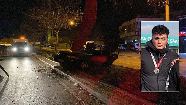 Konya'da ağaca çarpan otomobilin sürücüsünden acı haber