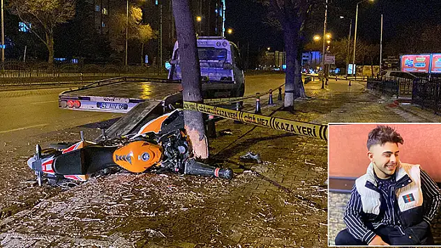 Konya'da ağaca çarparak ağır yaralanan motosikletin sürücüsü hayatını kaybetti