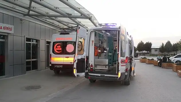 Konya'da akıma kapılan inşaat işçisi yaralandı