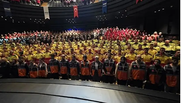 Konya'da Akreditasyon ve AFAD gönüllülerine sertifika teslim töreni yapıldı