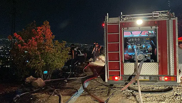 Konya'da atılan havai fişek ağaçlık alanı yaktı