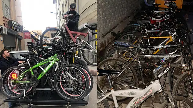 Konya'da bisiklet hırsızı yakalandı! Çaldığı 16 bisiklet bir depoda ele geçirildi

