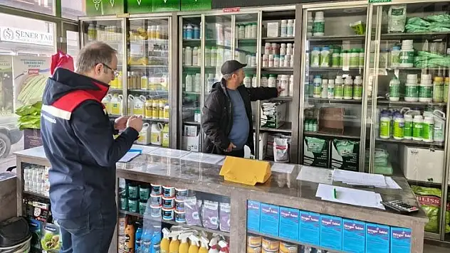 Konya'da bitki koruma bayileri denetleniyor